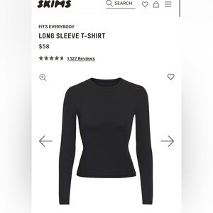 Fits Everybody Long Sleeve Onyx Medium New